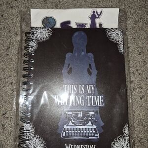 Wednesday Addams "This is My Writing Time" journal